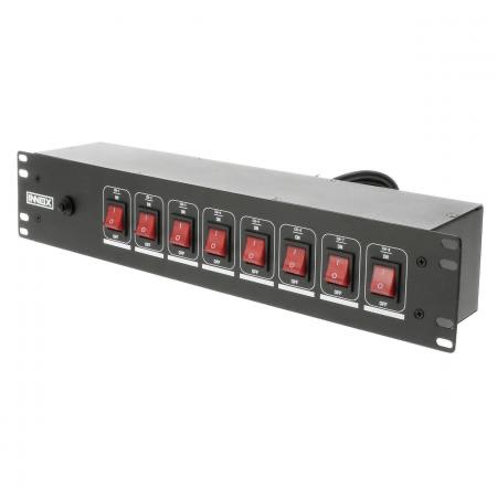 Innox Rack Stroomverdeler met 8 Schakelaars, Ophalen of Verzenden, Gebruikt, Overige typen