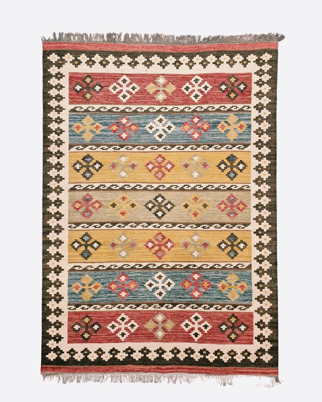 Tribal Kelim Turkije 240x170 handgeweven wollen vloerkleed, 1185VB, Info@rugsandcarpets.nl, Blauw, De handelmaatschappij