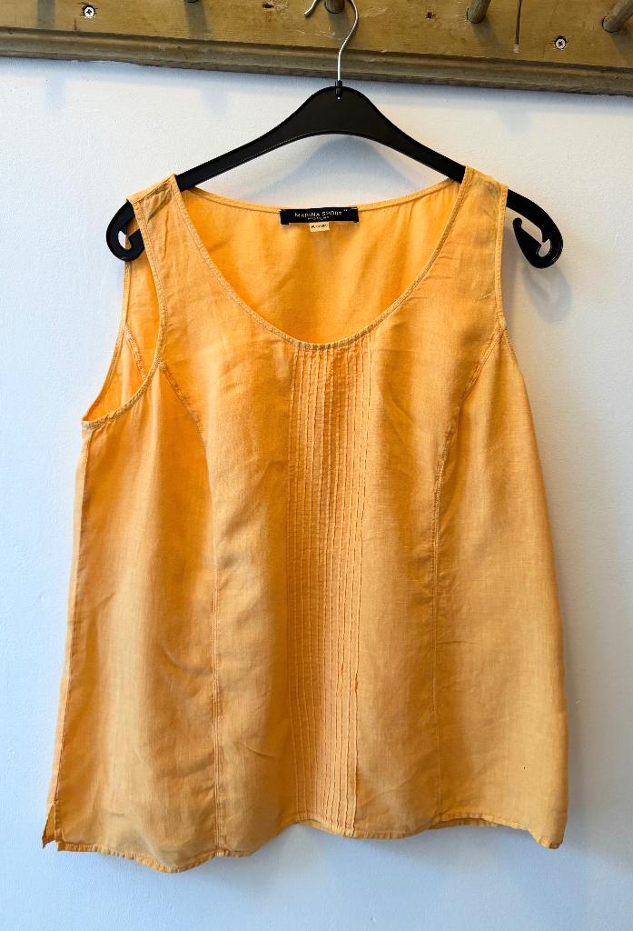 Marina Rinaldi linnen top xxl, Kleding | Dames, Ophalen of Verzenden, Zo goed als nieuw, Maat 46/48 (XL) of groter, Zonder mouw