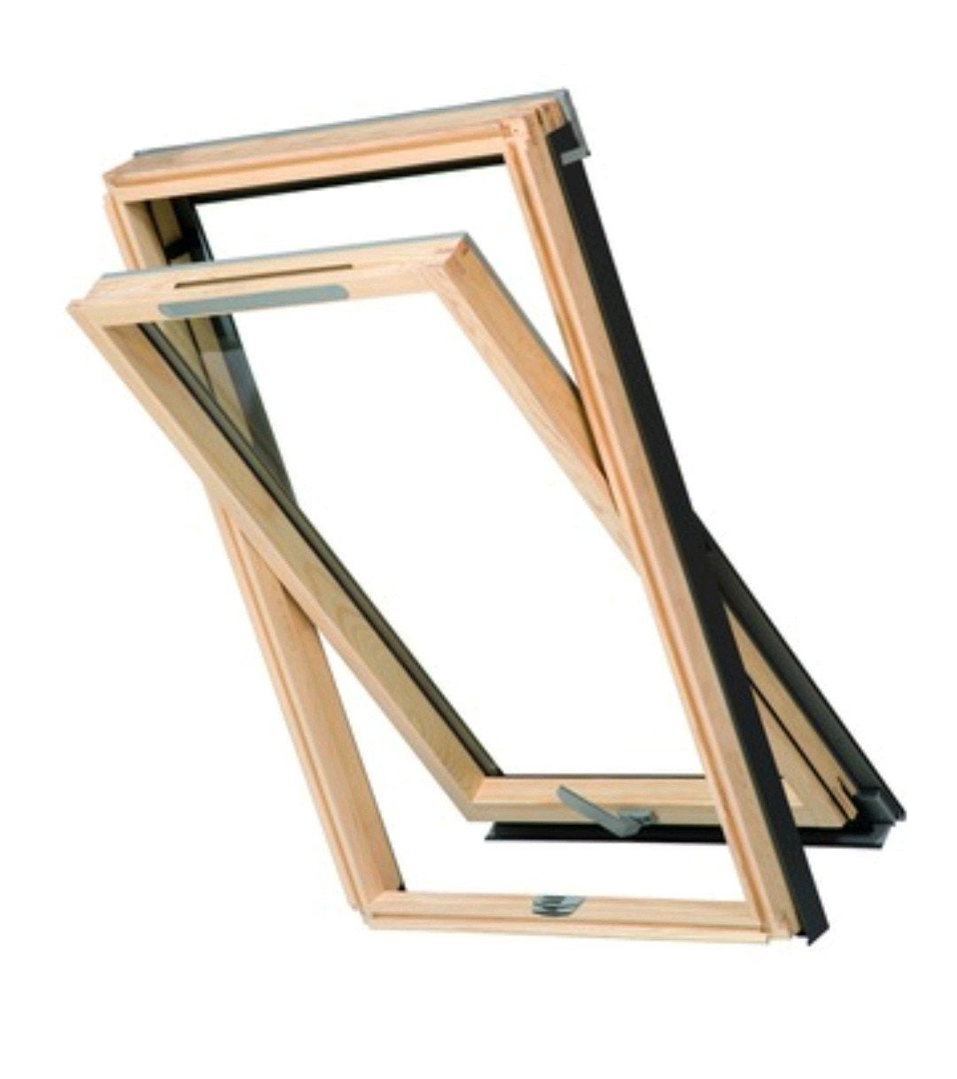 Dakraam RoofLITE 78x98cm HR++ glas - DVX M4A B500-GN NIEUW, Doe-het-zelf en Verbouw, Glas en Ramen, Ophalen, Dubbelglas, Minder dan 80 cm