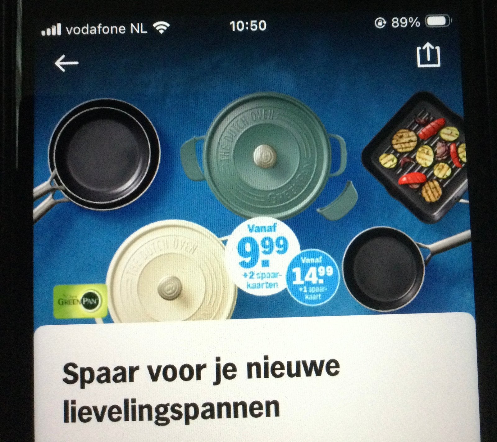 Volle spaarkaart AH pannen, Verzamelen, Albert Heijn, Ophalen