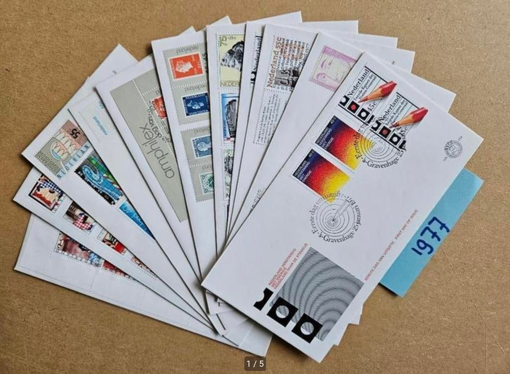 Te koop fdc jaargang 1977 compleet onbeschreven, Ophalen of Verzenden, Onbeschreven, Nederland