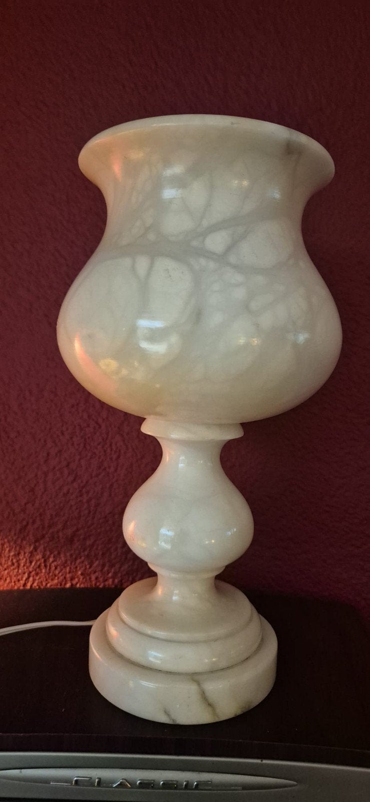 Marmer Onyx Tafellamp, Antiek en Kunst, Ophalen of Verzenden