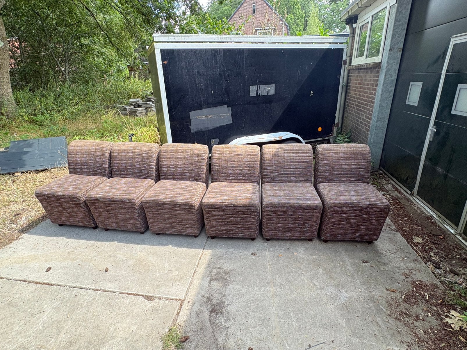 6 x moderne eetkamerstoelen, Ophalen, Zo goed als nieuw