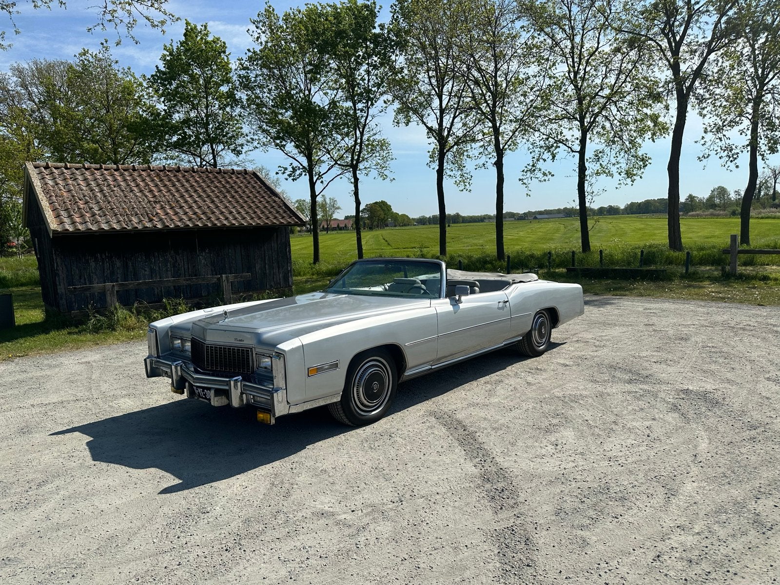 Cadillac 1976 8,2L, Auto's, Cadillac, Particulier, Benzine, Cabriolet, Geïmporteerd, Zilver of Grijs, Ophalen