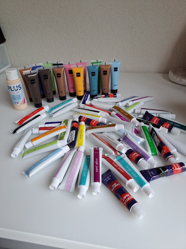 Acryl verf, vernis en acryl stiften, Hobby en Vrije tijd, Schilderen, Ophalen of Verzenden, Acrylverf