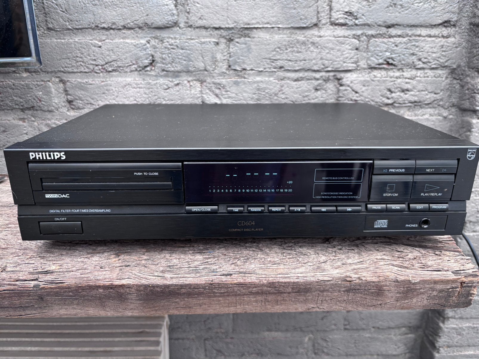 Philips vintage compact disc type CD604/00B, Ophalen, Zo goed als nieuw, Philips