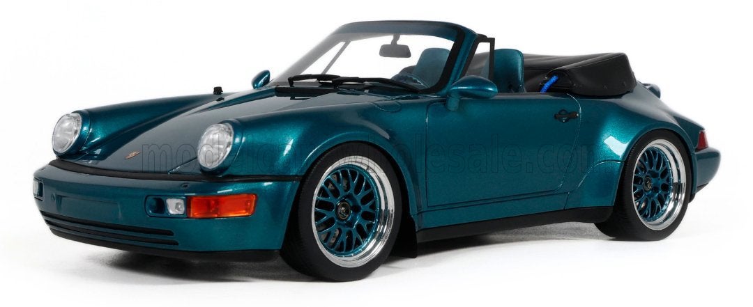 GT-Spirit 1:18 Porsche 964 America GS Cabrio 1993 Turquoise, Ophalen of Verzenden, Nieuw, Auto, Overige merken