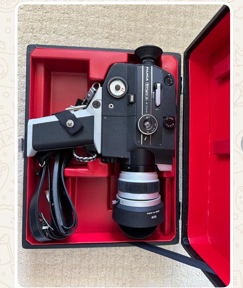 Vintage Fujica Single-8 Z700 filmcamera in koffer, Ophalen, 8mm, Camera