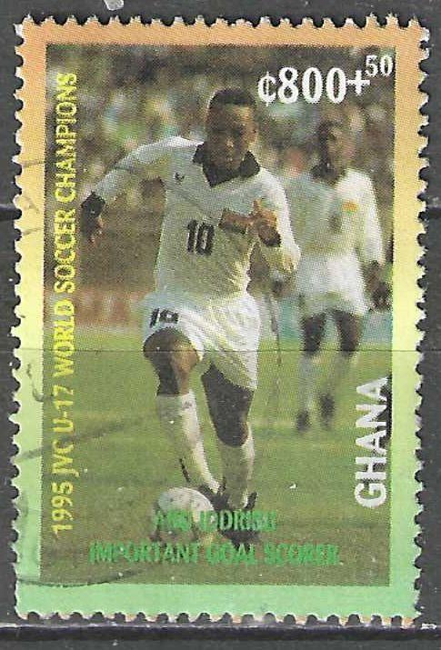 Ghana 1993 - Yvert 1516 - Wereldbeker Voetbal in USA (ST), Verzenden, Overige landen, Gestempeld