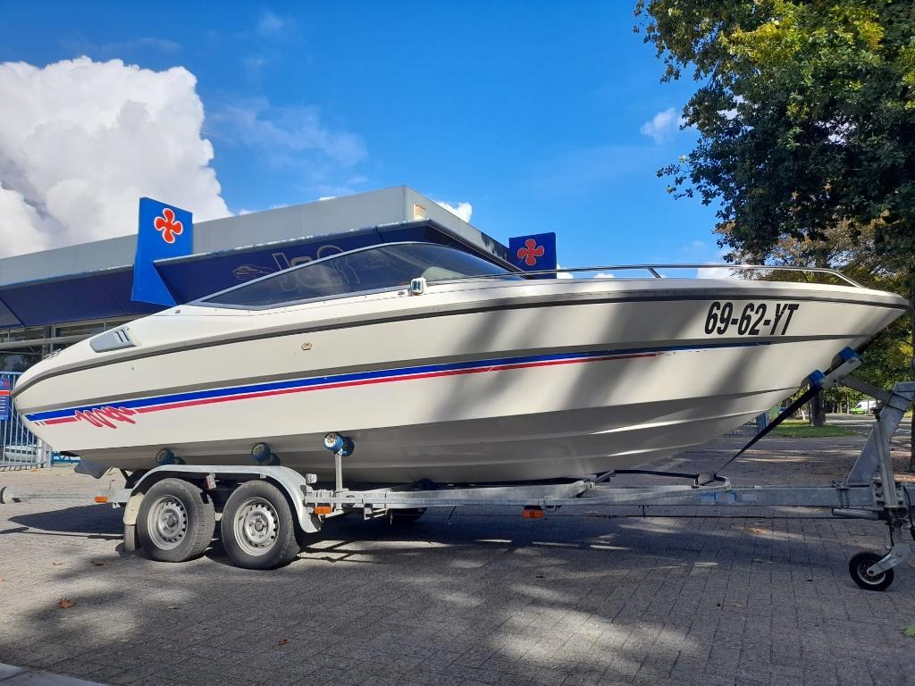 cranchi start 21ft incl trailer, Watersport en Boten, Ophalen, Gebruikt, Binnenboordmotor, 200 pk of meer
