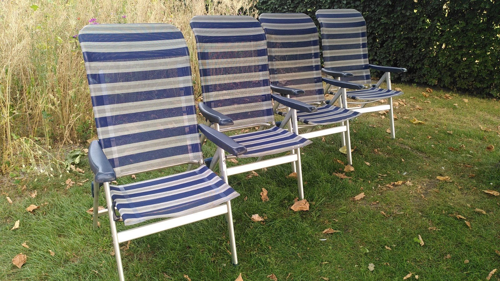 4 Crespo kampeerstoelen, Ophalen, Zo goed als nieuw, Campingstoel
