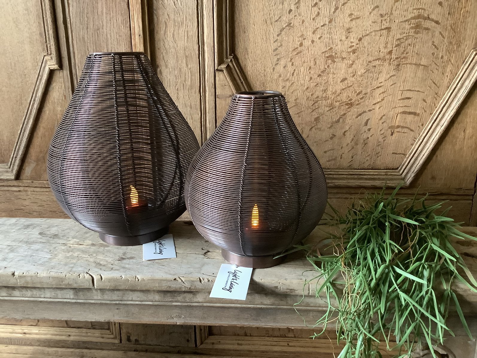 NIEUW set van 2 Light & Living windlichten, Huis en Inrichting, Ophalen of Verzenden, Nieuw, Metaal, Light & Living