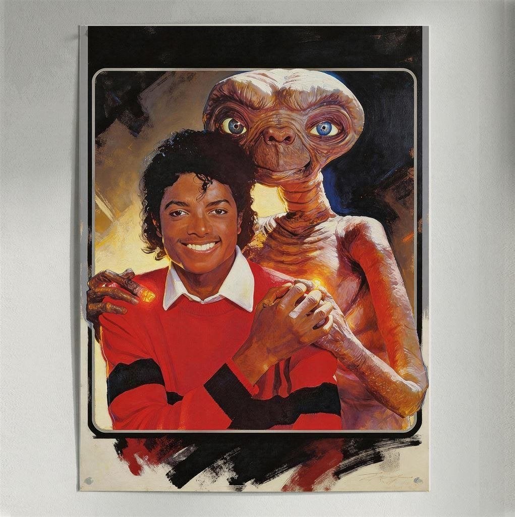 Michael Jackson & ET Giclee kunst print | poster