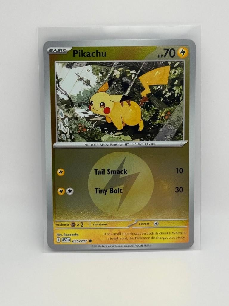 Pikachu [Energy] #55 Pokemon Ascended Heroes, Verzenden, Nieuw, Losse kaart, Foil