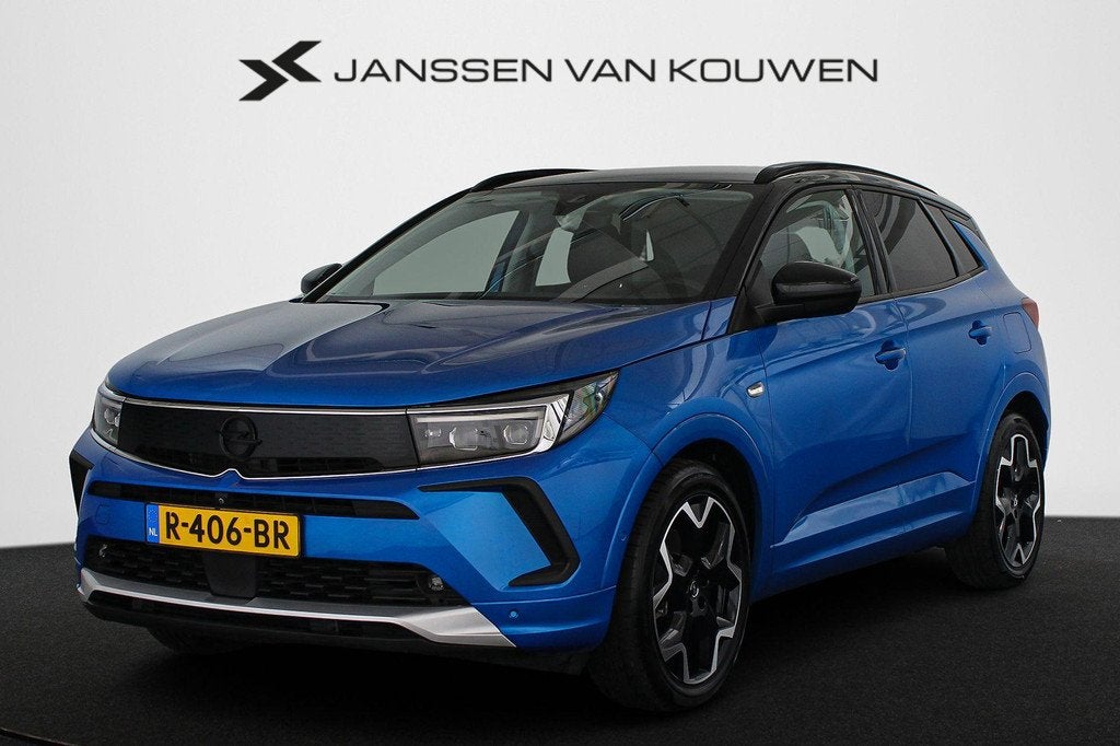 Opel Grandland 1.6 Turbo Plug-In Hybrid Ultimate Leder Keyle, 4 cilinders, Blauw, Bedrijf, SUV of Terreinwagen