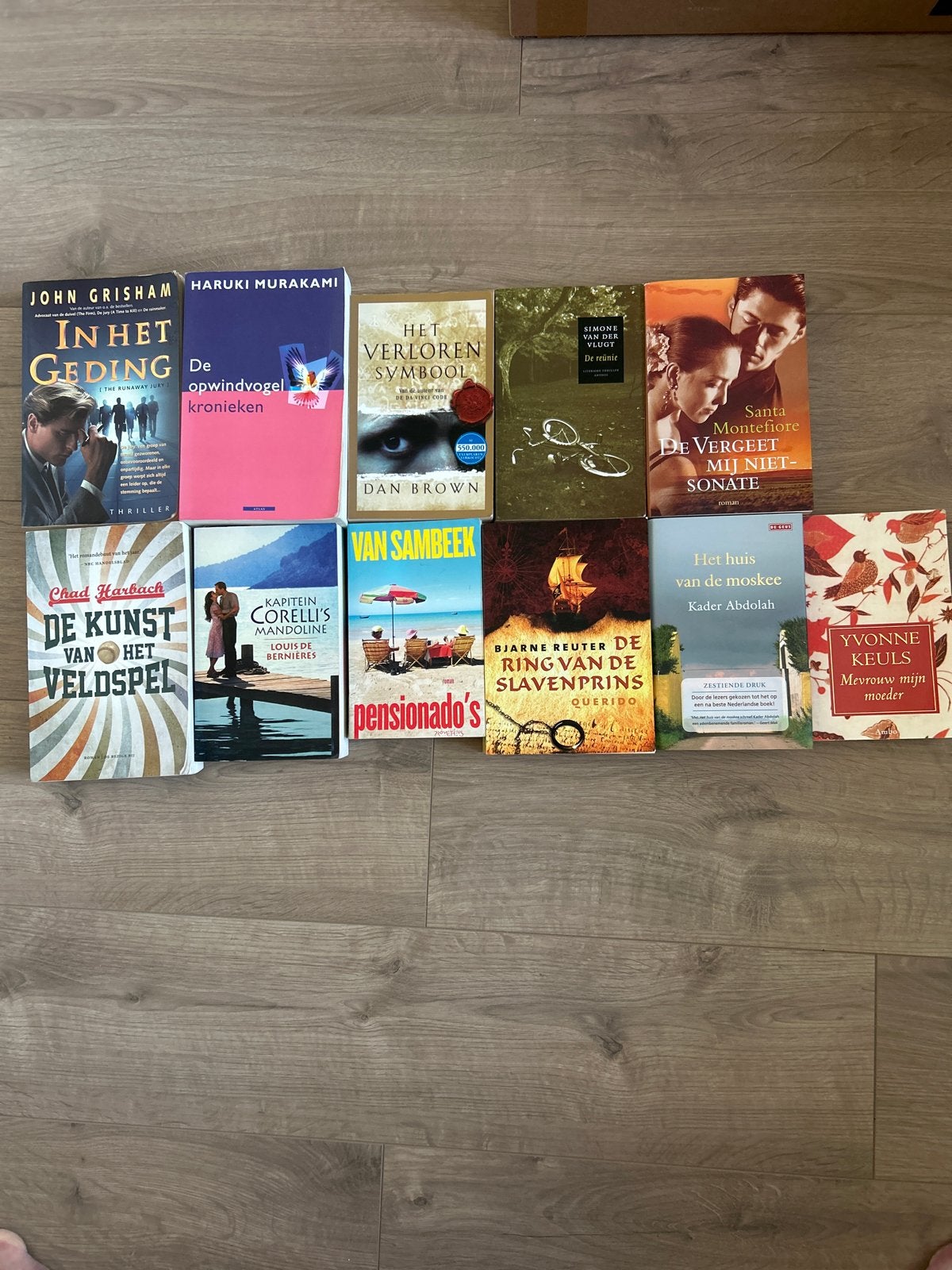 Diverse boekenbundel: Grisham, Murakami, Brown en meer, Boeken, Literatuur, Ophalen of Verzenden, Gelezen, Nederland
