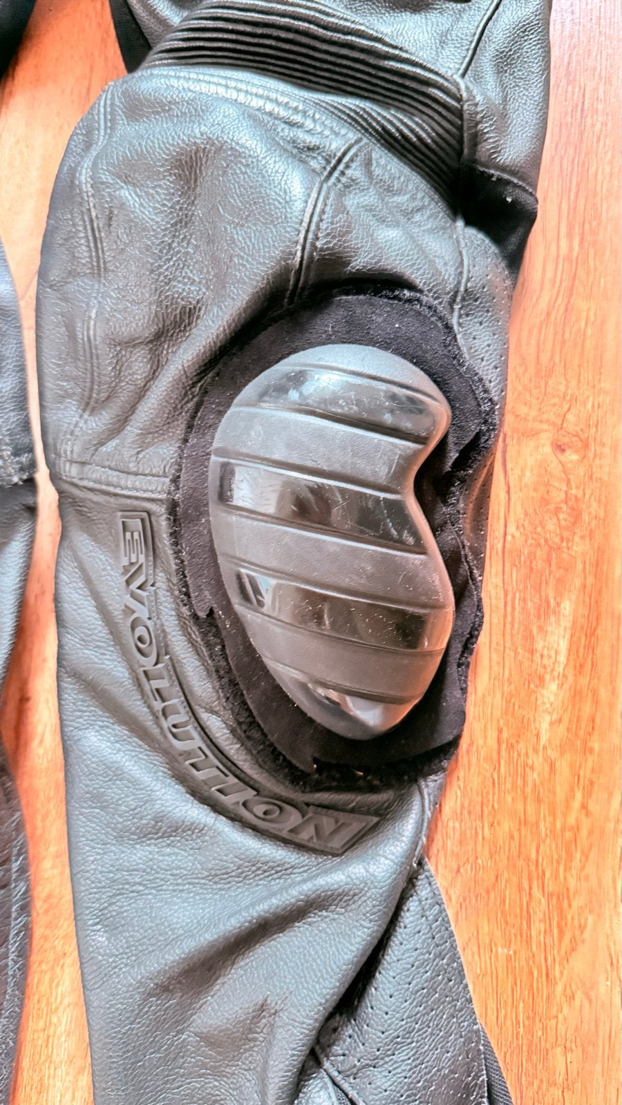Evolution leren motorbroek, maat 50, heren, Motoren, Ophalen of Verzenden, Tweedehands, Heren, Broek | leer