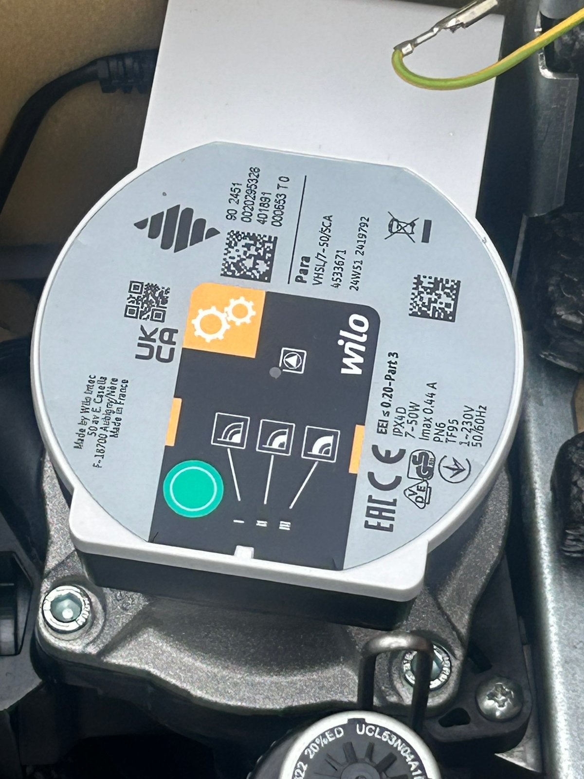 Wilo a label pomp energie zuinig vaillant awb cv ketel, Ophalen of Verzenden, Zo goed als nieuw