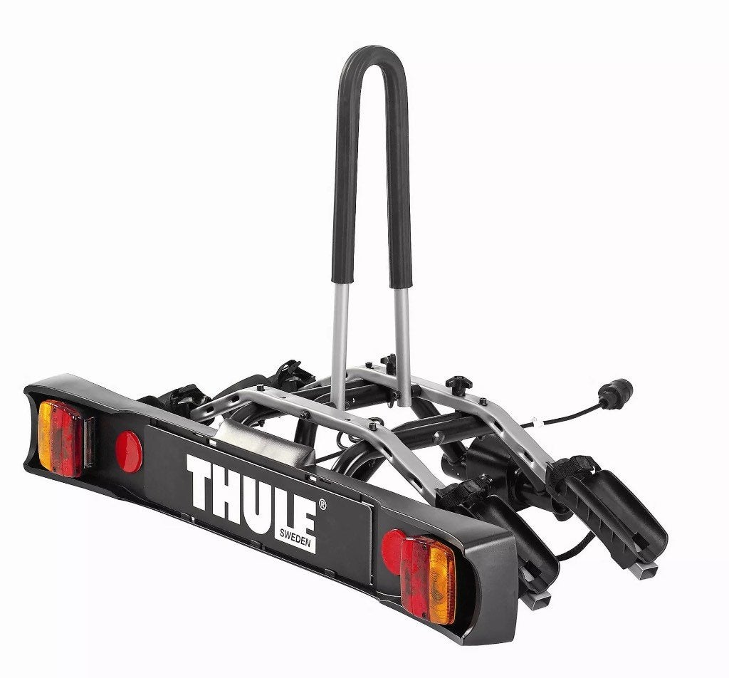 Thule RideOn 9502 Fietsendrager, Auto diversen, Fietsendragers, Zo goed als nieuw, Trekhaakdrager, 2 fietsen, Brede banden, Elektrische fiets