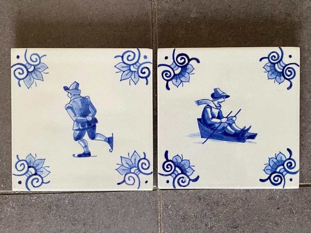 Keukentegeltjes De Porceleyne Fles Delfts Blauw, Doe-het-zelf en Verbouw, Tegels, Minder dan 5 m², Wandtegels, Keramiek, Minder dan 20 cm