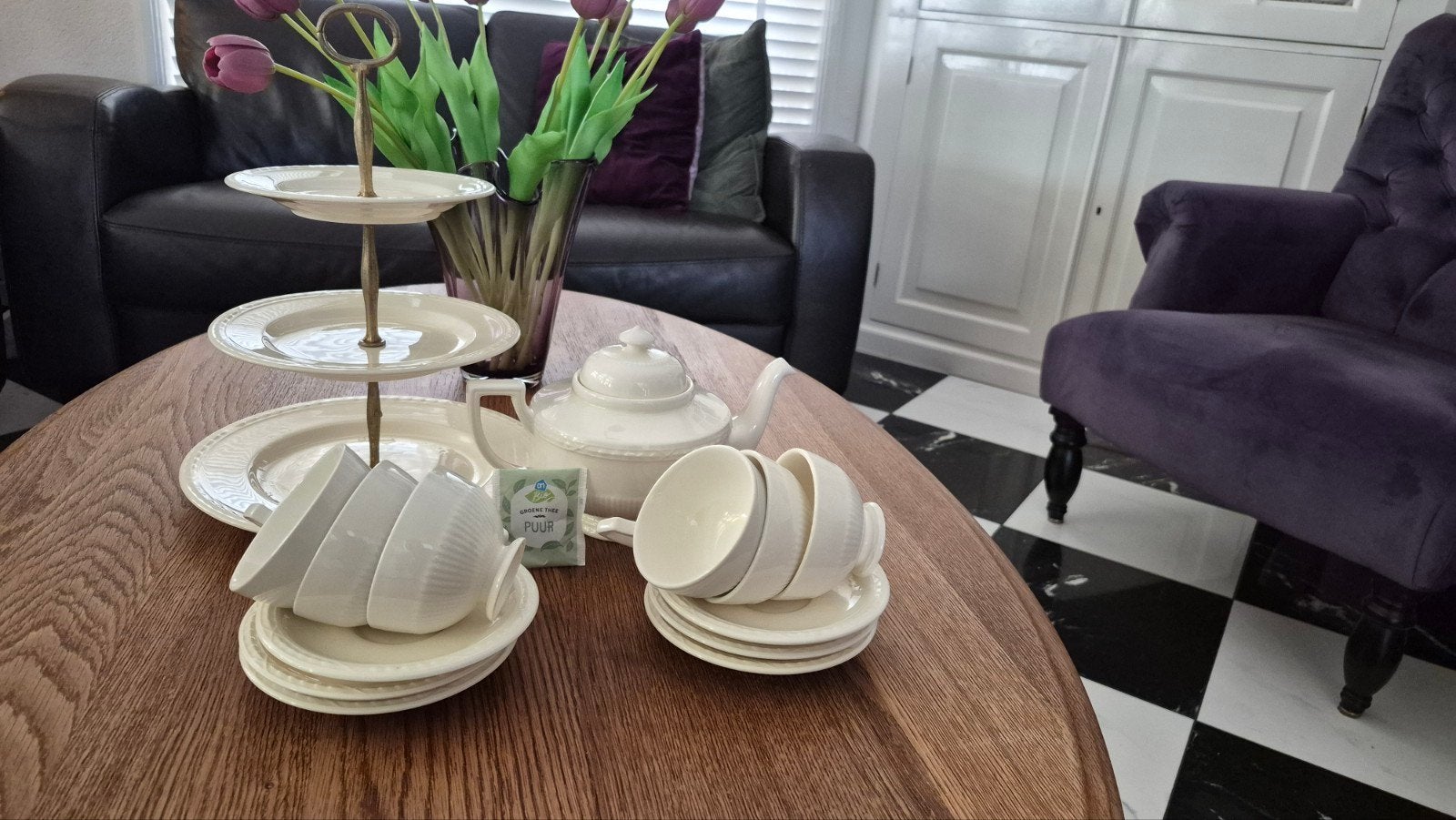 Recamier Theeservies (Blokker) - Zo goed als nieuw, Ophalen, Overige merken, Klassiek, Zo goed als nieuw