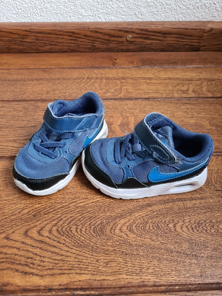 Blauwe Nike schoentjes maat 22, Kinderen en Baby's, Babykleding | Schoentjes en Sokjes, Schoentjes, Ophalen of Verzenden, Zo goed als nieuw