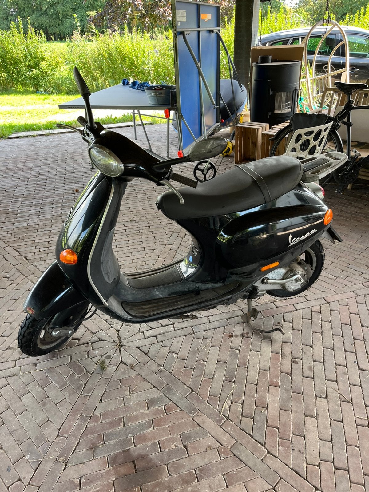 Vespa ET4 - onderdelen - nieuwe banden/voorvork, Ophalen, Piaggio, Zo goed als nieuw, Benzine