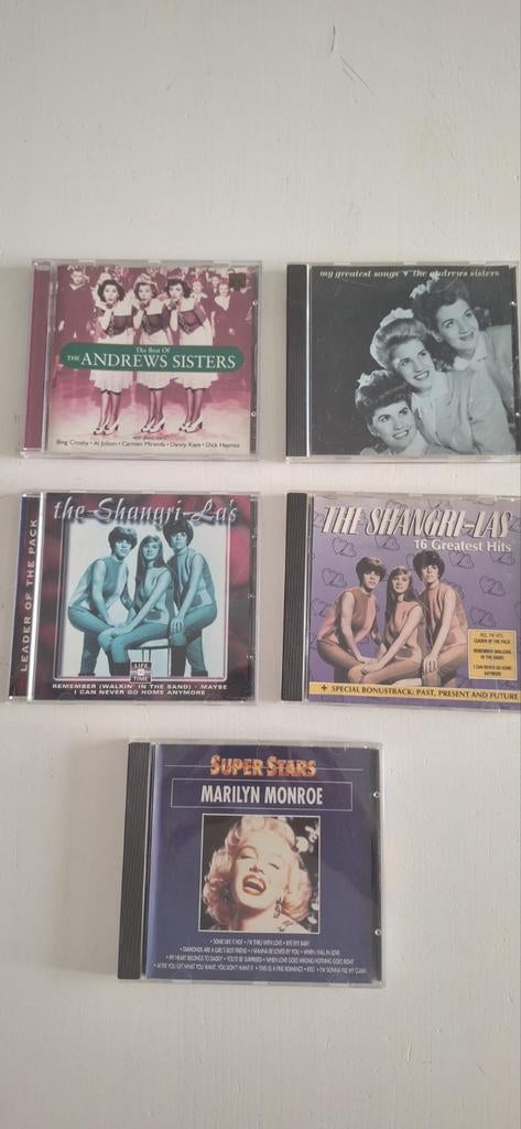 CD collectie: The Andrews Sisters,The Shangri-Las,Marilyn, Ophalen of Verzenden, Gebruikt