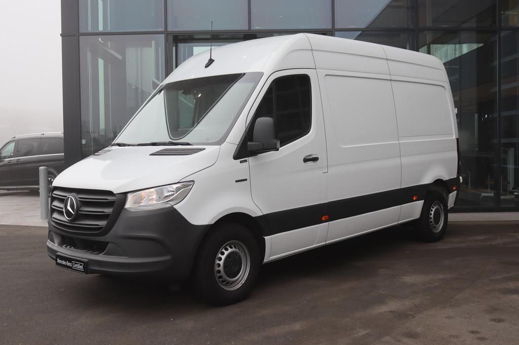 Mercedes-Benz eSprinter 312 L2H2 85 KW - 55 kWh |AIRCO/ALARM, Auto's, 142 km, Stof, Gebruikt, Zwart