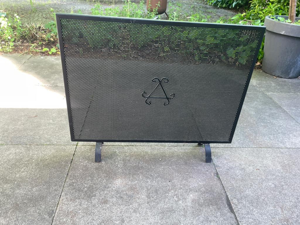 Openhaardscherm 70 cm breed, 50 cm hoog, Ophalen, Gebruikt, Vrijstaande haard, Houthaard