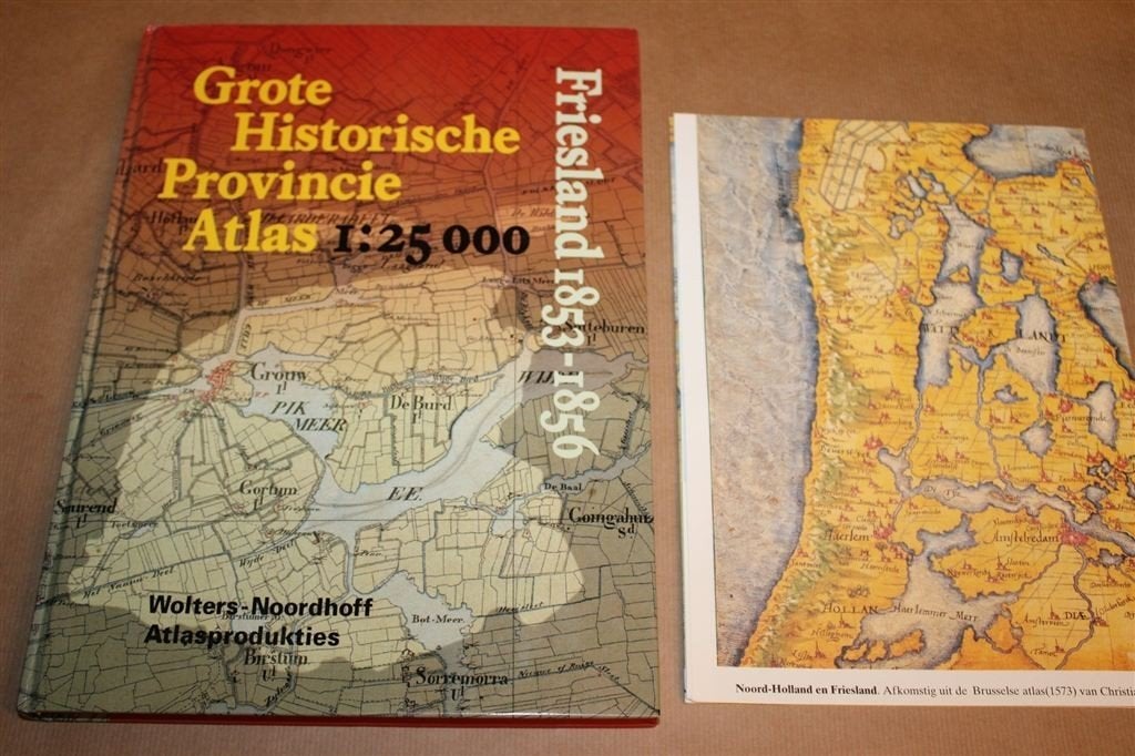 Grote Historische Provincie Atlas — Friesland 1853-1856, Gelezen, Verzenden, Landkaart, 1800 tot 2000