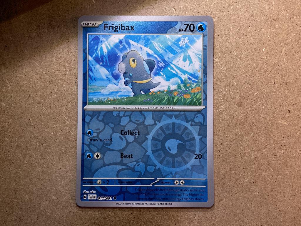 1x Frigibax [PAF 017/091] (Near Mint, Reverse Holo), Ophalen of Verzenden, Zo goed als nieuw, Losse kaart, Foil