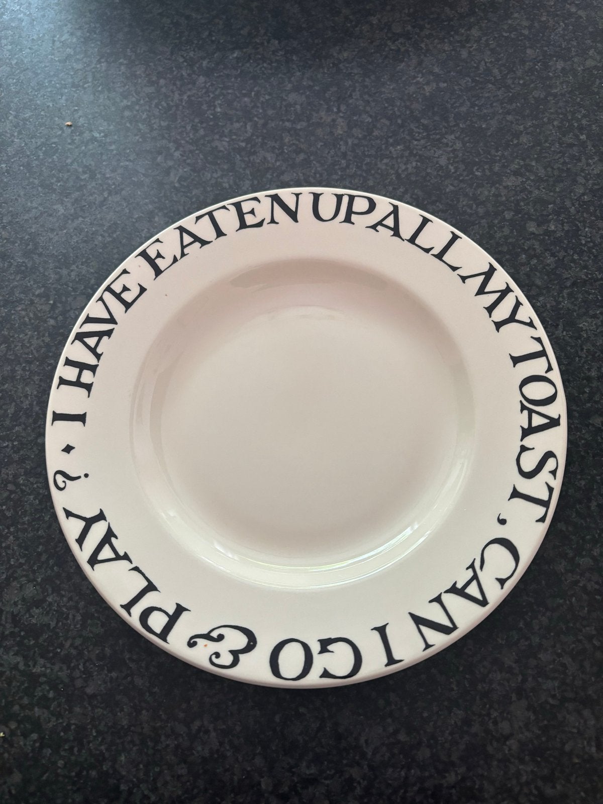 Emma Bridgewater 8,5" kinderbord 'Childs Toast', Gebruikt, Ophalen of Verzenden, Emma Bridgewater, Bord(en)