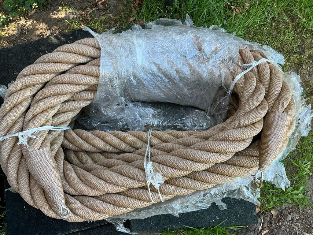 Nieuw Kabelring touw 21.3m, 75mm dik met Turkse knoop, Ophalen of Verzenden, Nieuw, Overige typen