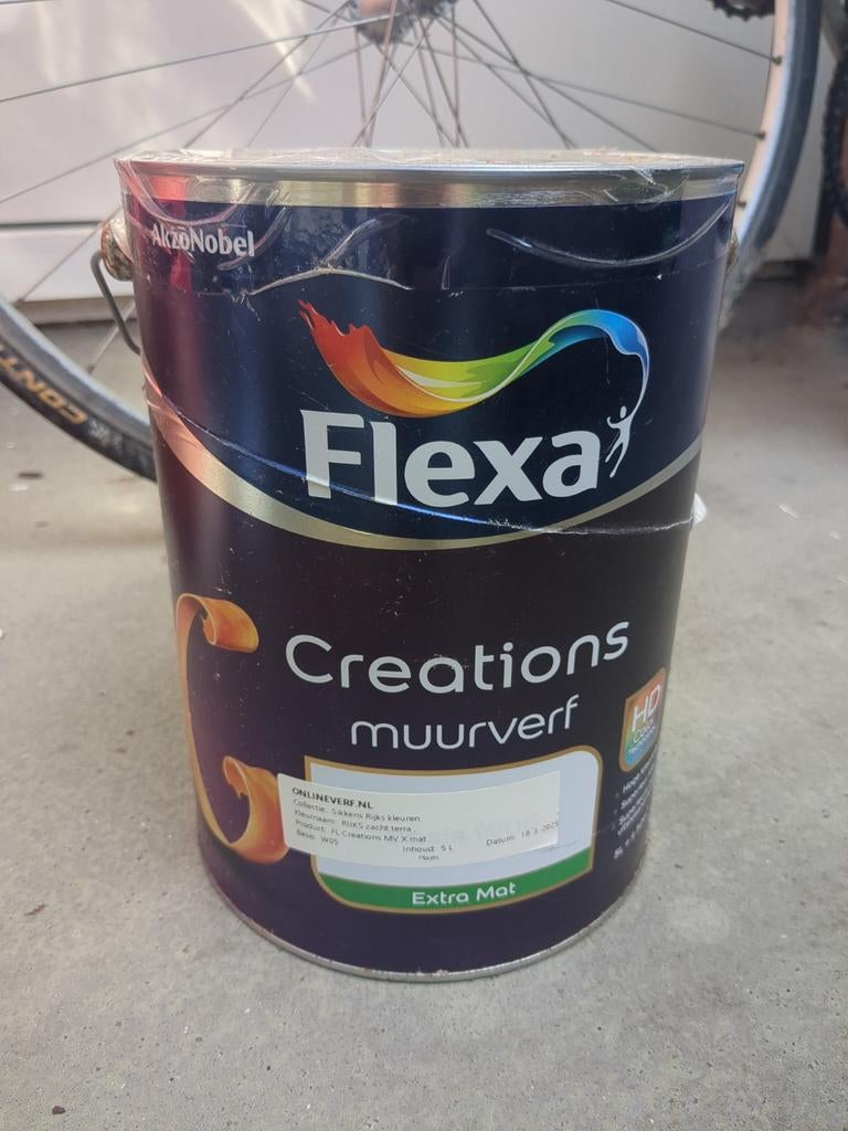 Flexa Creations Muurverf - Rijks Zacht Terra (5L), Ophalen, Nieuw
