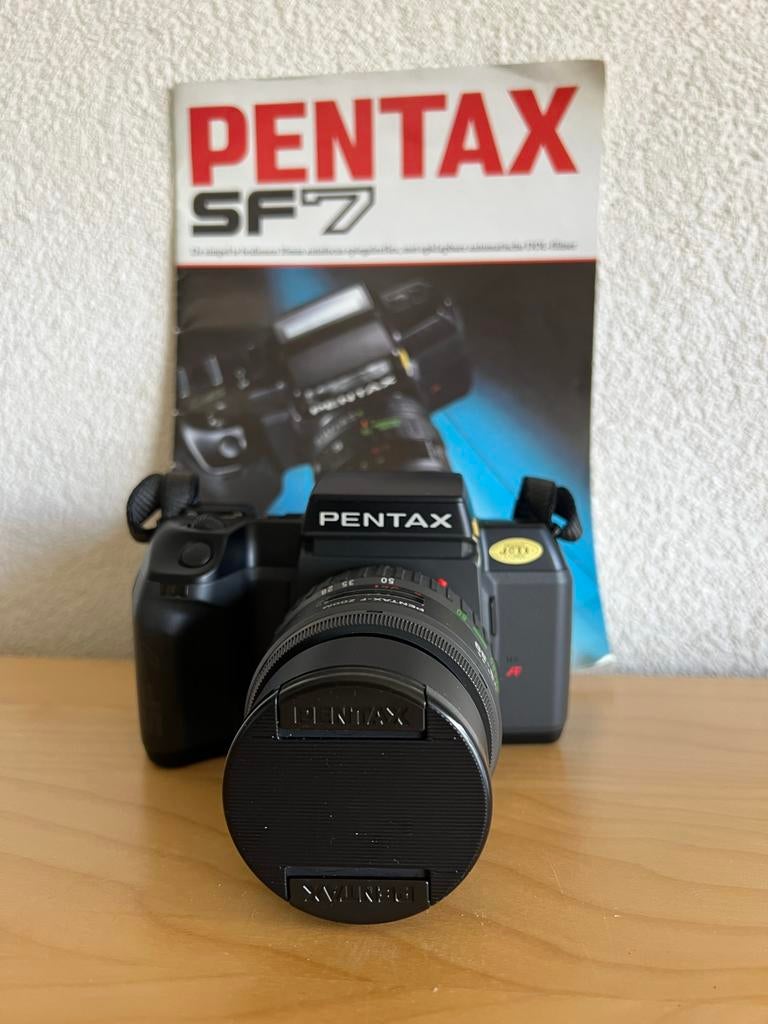 Pentax SF7 Spiegelreflexcamera met lens en handleiding, Ophalen, Zo goed als nieuw, Spiegelreflex, Pentax