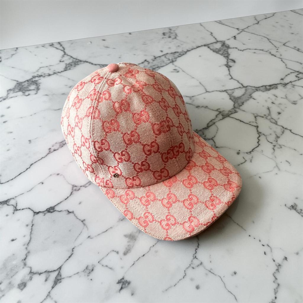 Roze gucci pet maat (M), Kleding | Heren, Hoeden en Petten, Zo goed als nieuw, Pet, 58 of 59 cm (L, 7¼ of ⅜ inch), Ophalen of Verzenden