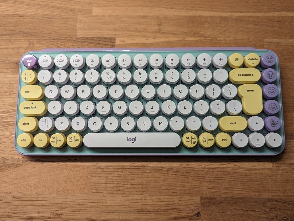 Logitech Pop Keys draadloos mechanisch toetsenbord, Multimediatoetsen, Logitech, Ophalen of Verzenden, Zo goed als nieuw