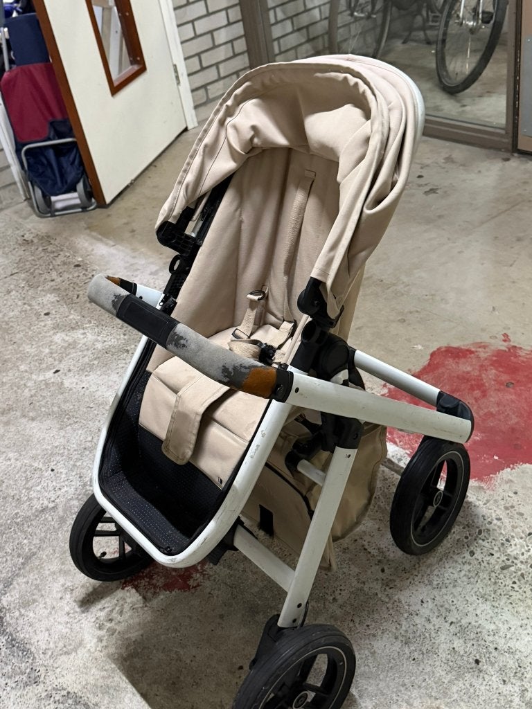Bugatti kinderwagen, Gebruikt, Verstelbare duwstang, Ophalen, Kinderwagen