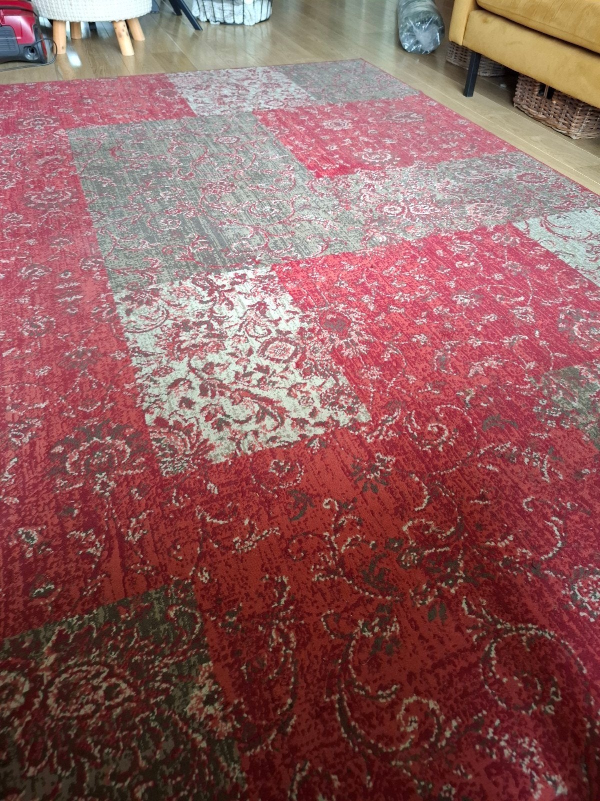 Vloerkleed 2x3 meter - kan nog een ronde mee, Huis en Inrichting, Stoffering | Tapijten en Kleden, Ophalen, Gebruikt, Grijs, 200 cm of meer