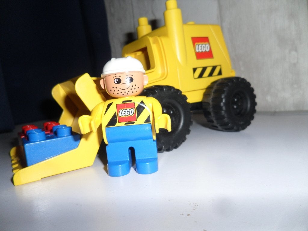 Duplo Big Wheels Graafmachin, Ophalen of Verzenden, Zo goed als nieuw, Duplo