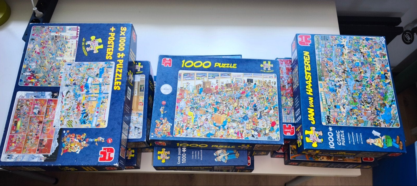 Jan van Haasteren Puzzels - 1000 stukjes, Ophalen, 500 t/m 1500 stukjes, Gebruikt, Legpuzzel