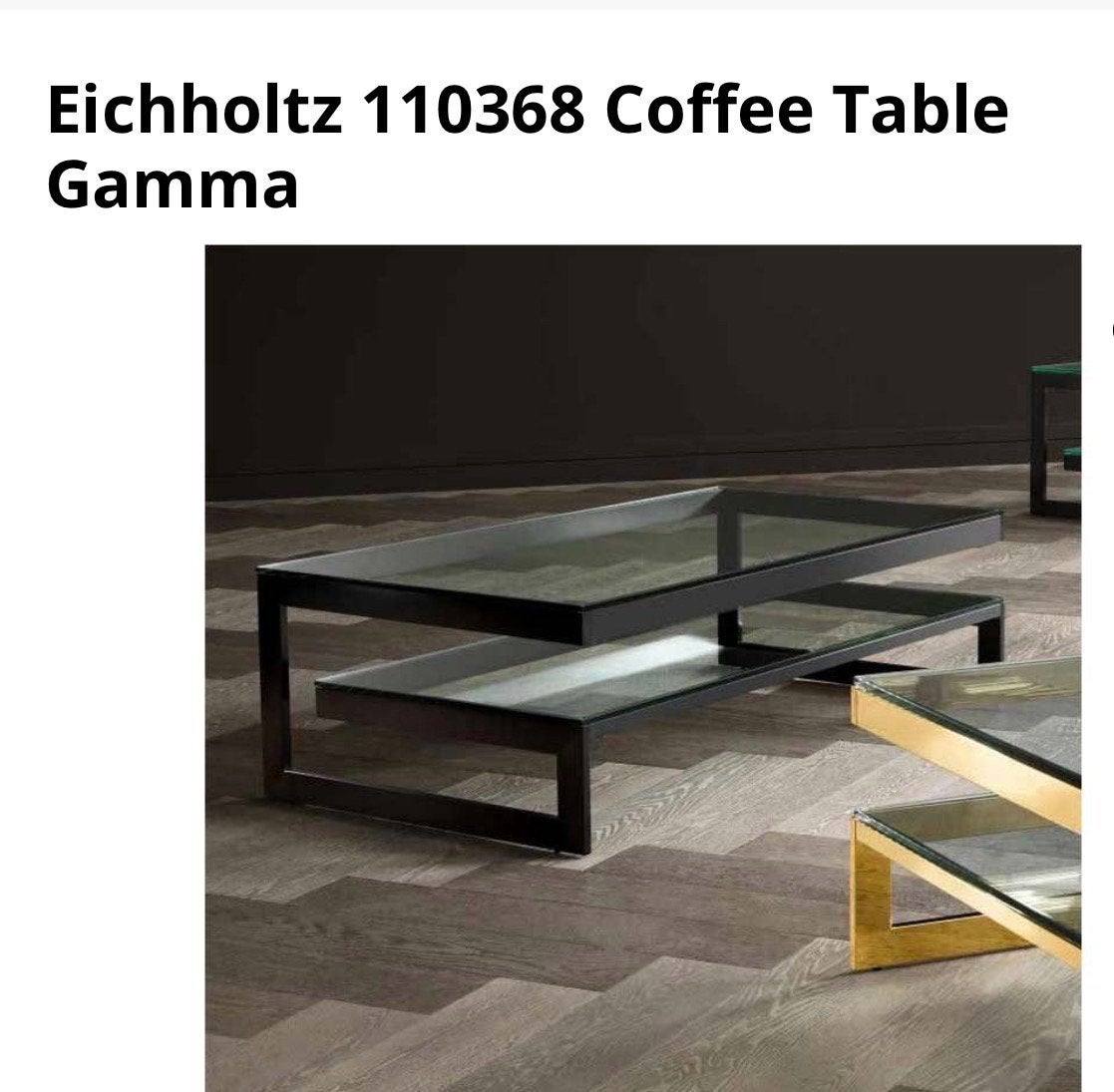 Luxe Eichholtz Salontafel Gamma - Zeer Goede Staat, 50 tot 100 cm, 100 tot 150 cm, Ophalen of Verzenden, Glas