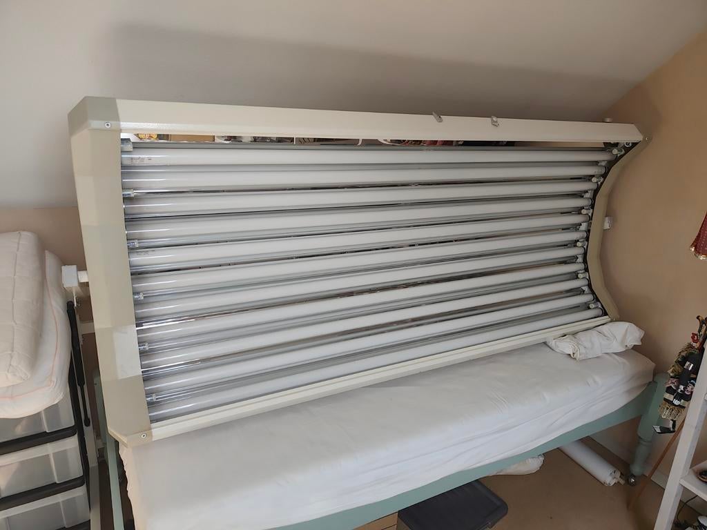Prosun zonnebank, Ophalen of Verzenden, Gebruikt, Zonnebank dubbelzijdig, 15 lampen of meer