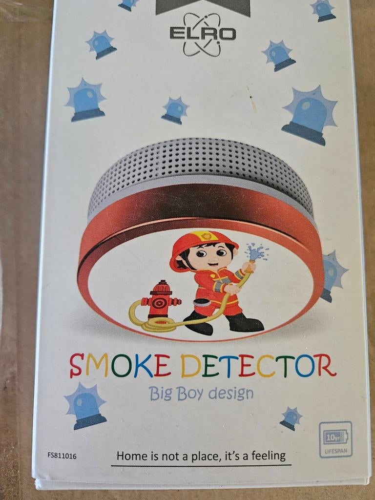 Nieuwe Elro Rookmelder - Big Boy design, Ophalen of Verzenden, Nieuw, Overige typen