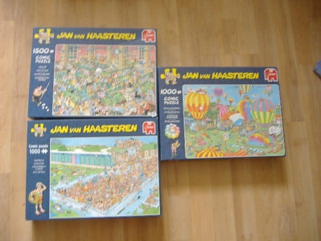 Jan van Haasteren puzzels, Ophalen of Verzenden, 500 t/m 1500 stukjes, Gebruikt, Legpuzzel