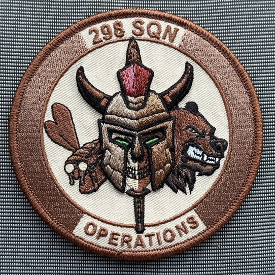 Patch RNLAF 298 SQN Ops, Verzamelen, Verzenden, Luchtmacht, Nederland, Embleem of Badge