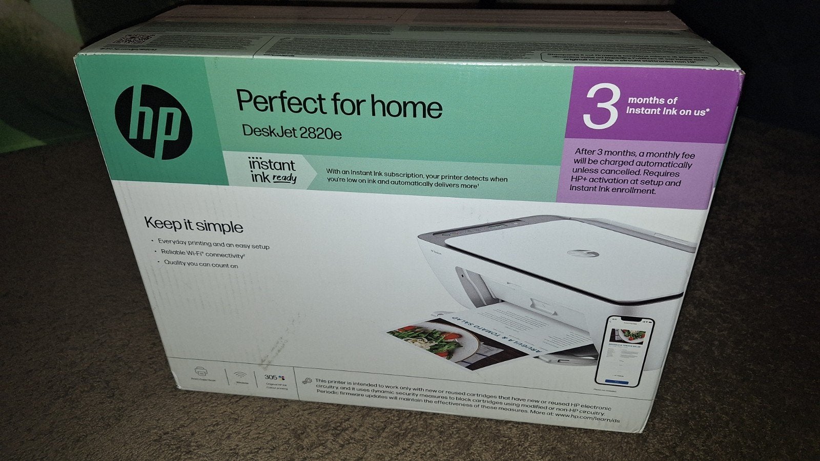 NIEUWE ongeopende printer HP DeskJet 2820e 3in1 Printer, Computers en Software, Ophalen, Inkjetprinter, All-in-one, HP