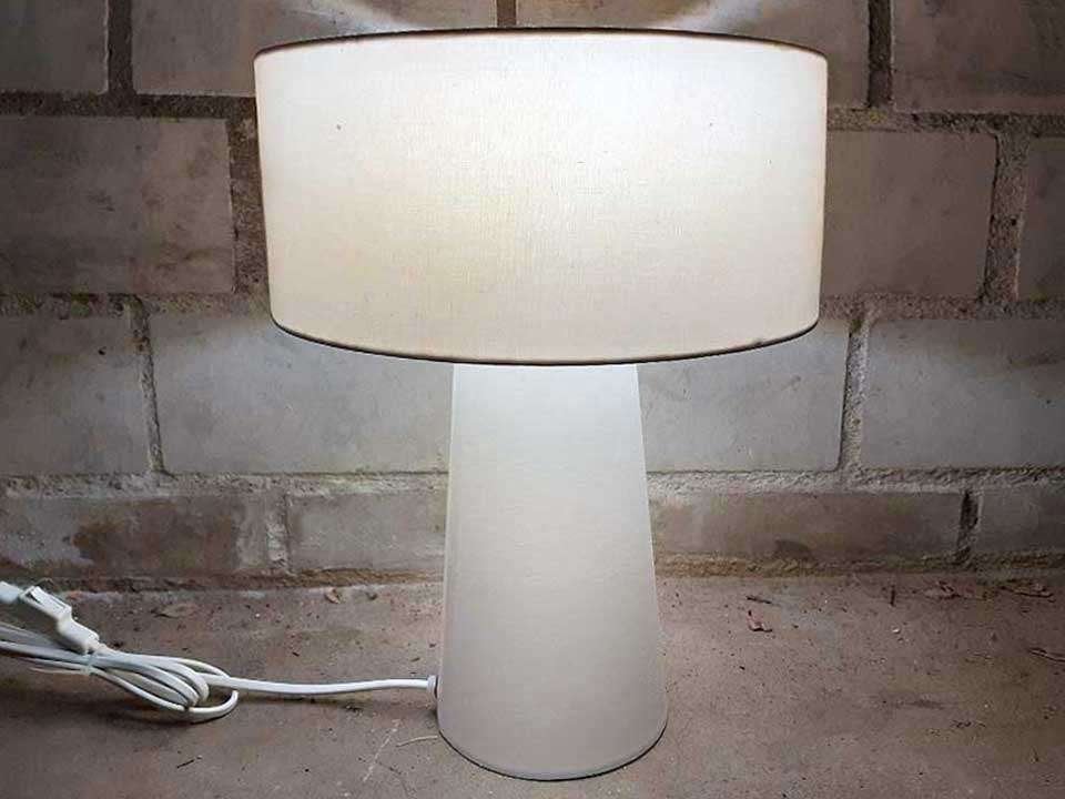 Pomax '26711-WHI' tafellamp/bureaulamp zgan retro/vintage m0, Ophalen of Verzenden, Zo goed als nieuw, Minder dan 50 cm
